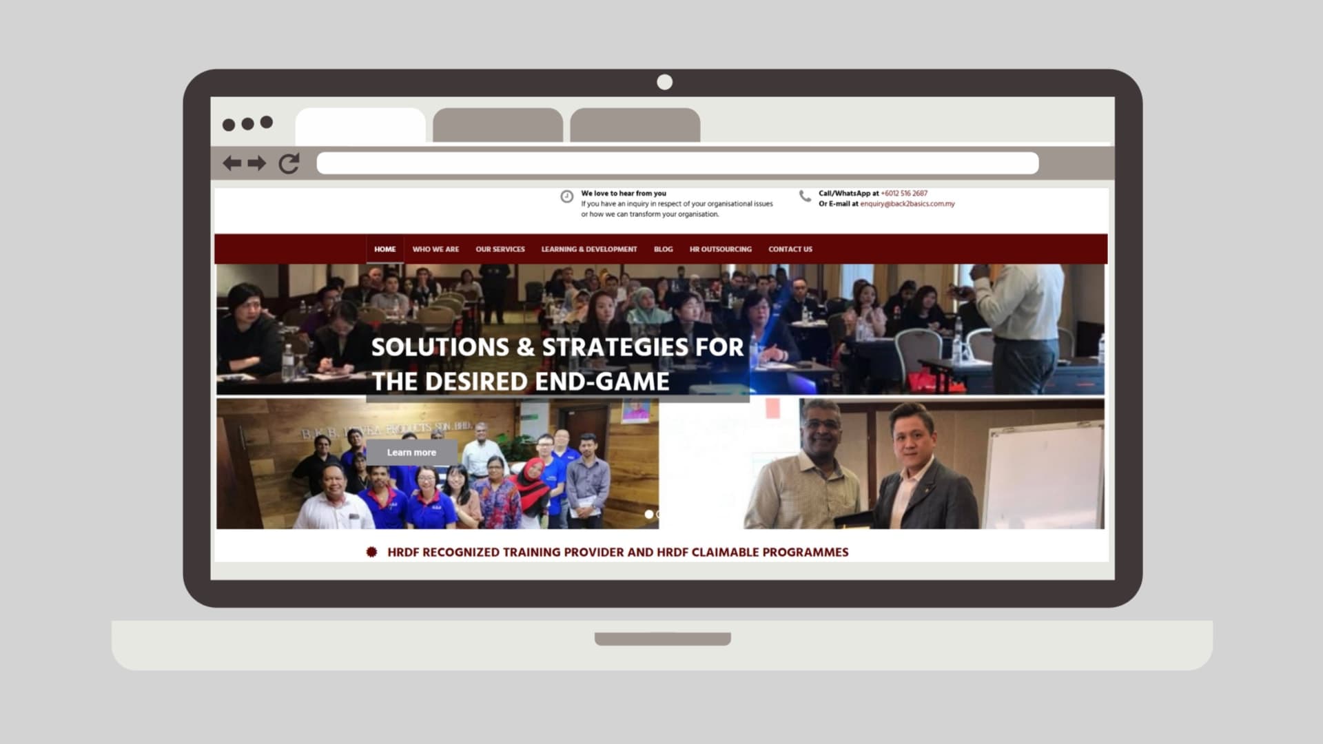 Website before JXING Tech intervention