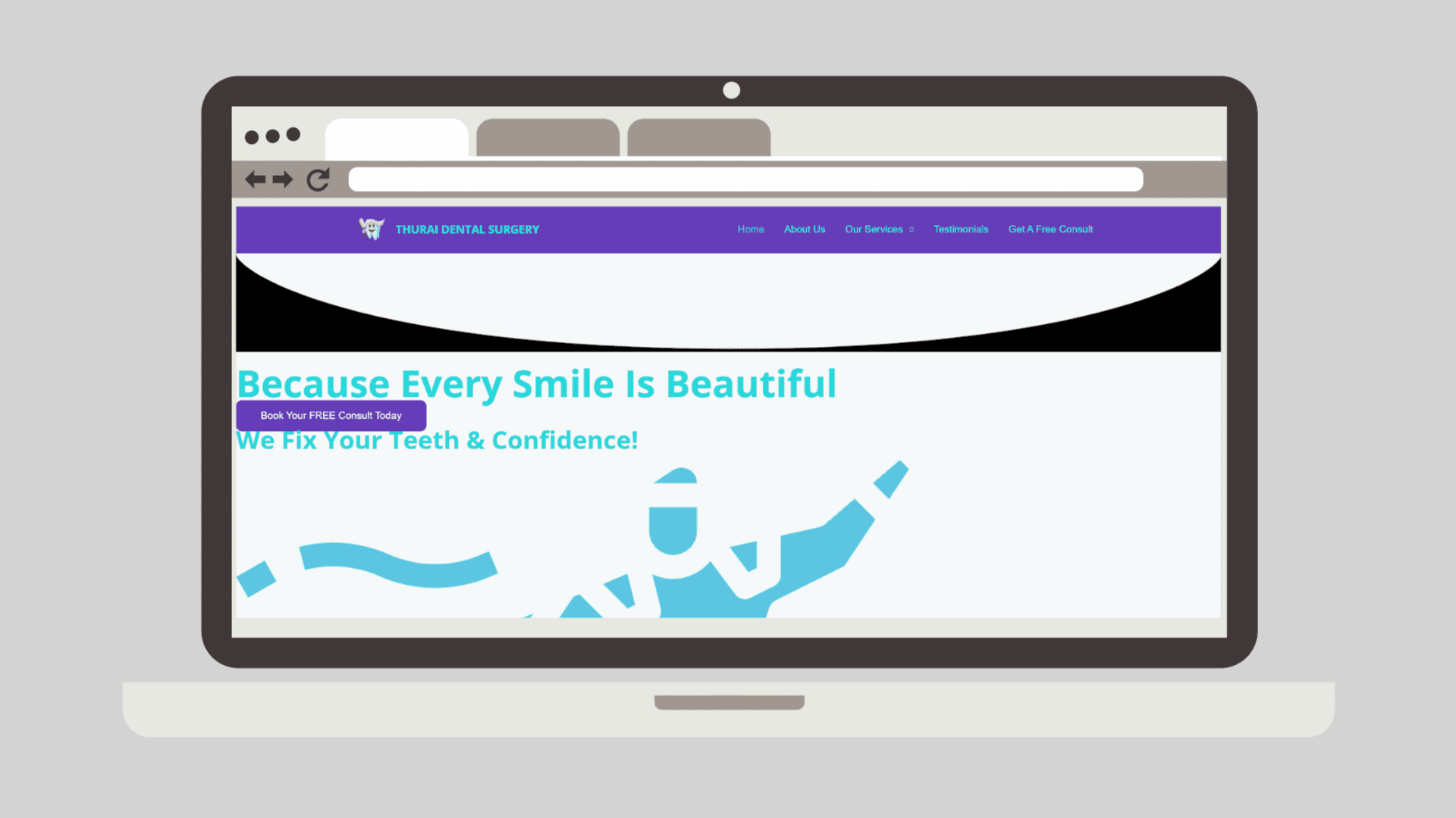 Website before JXING Tech intervention